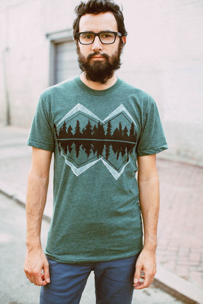 Men's Crater Lake Outdoor Camping T-Shirt