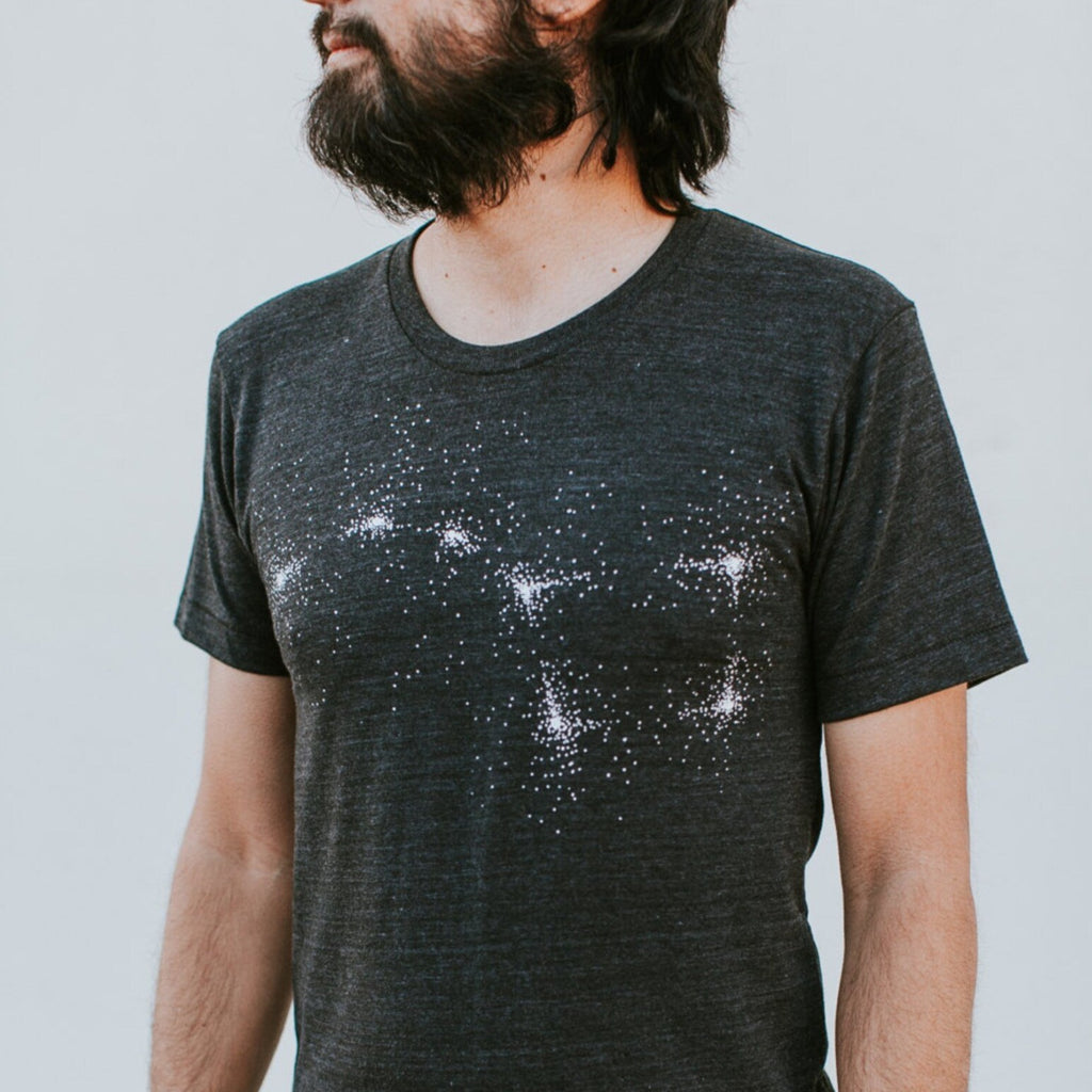 Big Dipper or Little Dipper Mens Constellation T-Shirt on Black